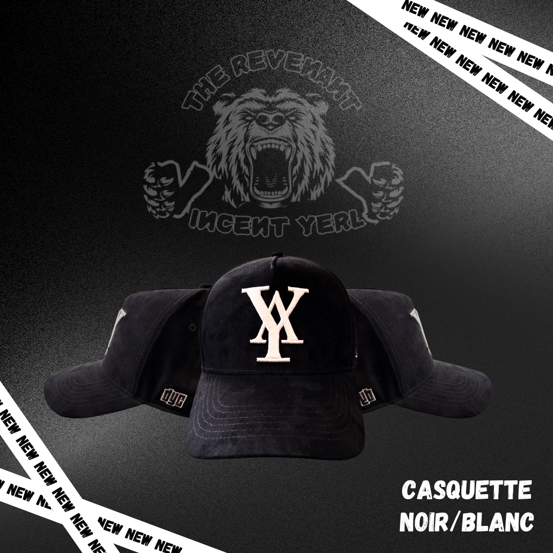 Casquette VY (Vincent Yerly) noir/blanc